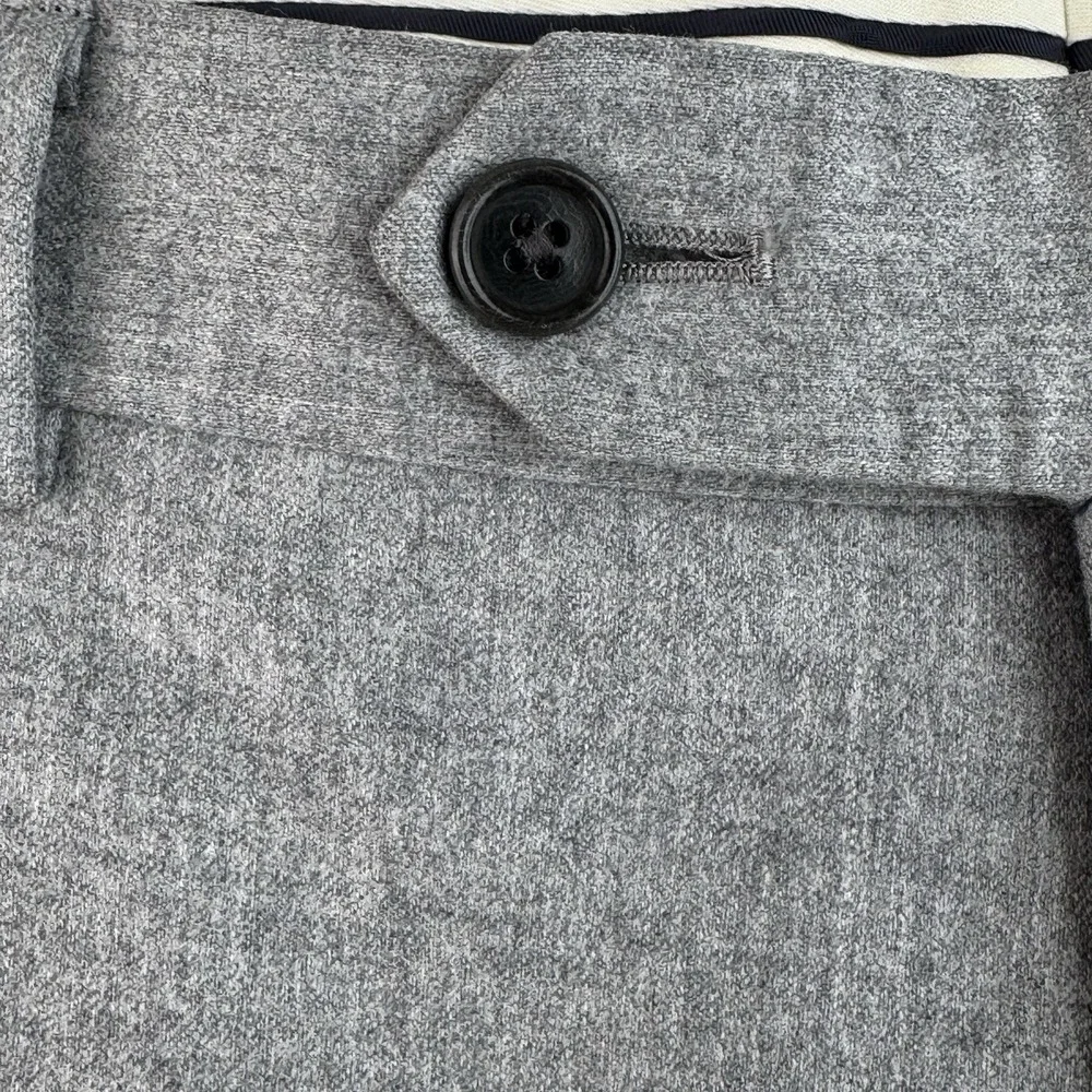 Brooks Brothers Dress Pants Mens 38x28 Gray Wool Regent Vitale Barberis Canonico